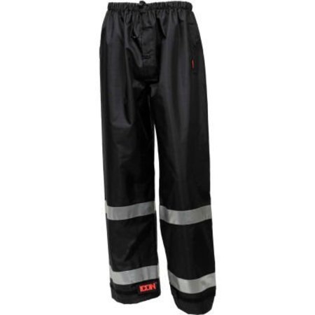 TINGLEY RUBBER Tingley® Icon„¢ Waterproof Breathable Pants W/Silver Reflective Tape, Black, 2XL P24123.2X